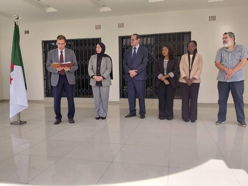 حت شعار "شعب ضحى فانتصر" أحييت سفارة الجزائر بلوساكا، اليوم الوطني للذاكرة المصادف للذكرى (81) لمجازر 08 ماي 1945