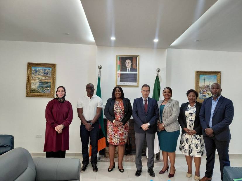 His Excellency Ambassador Tewfik Mahi received, at the embassy headquarters on May 13, 2026, Mrs. Glyden Mungaila, President of the Zambian Tourism Council.