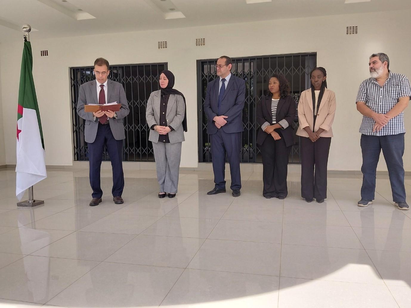 حت شعار "شعب ضحى فانتصر" أحييت سفارة الجزائر بلوساكا، اليوم الوطني للذاكرة المصادف للذكرى (81) لمجازر 08 ماي 1945