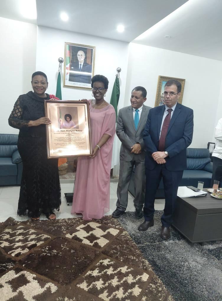 The Embassy of Algeria in Lusaka organized a meeting for the African group in honor of Ms. Evelyne BUTOYI as Ambassador of the Republic of Burundi,